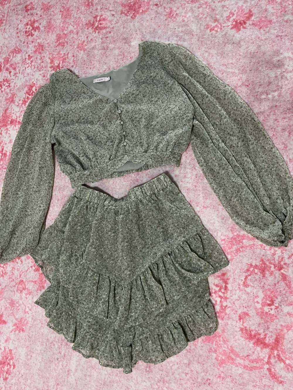 Matching set two piece outfit